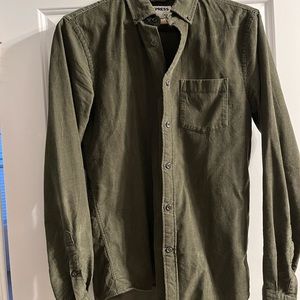 Express Men Corduroy Button Down Shirt